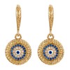 Ornaland Evil Eye Dangle Hoop Earrings Cubic Zirconia Huggie Hoop