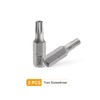 sourcing map 2pcs T25H Torx Screwdriver Bit 1/4" Hex Shank