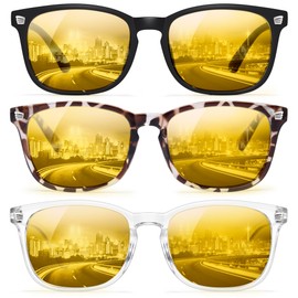 Gaoye Stylish Blue Light Glasses for Woman - Computer Glasses for Blue Light Blocking - Lightweight Frames - 3 pack