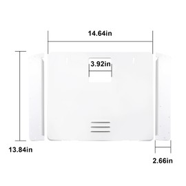 for Dometic 94946 RV Water Heater Door Conversion Kit, Compatible with Dometic/Atwood GCH6A-10E 6 Gallon, WH-6GA WH-6GEA WH-9GEA Water Heater (White)