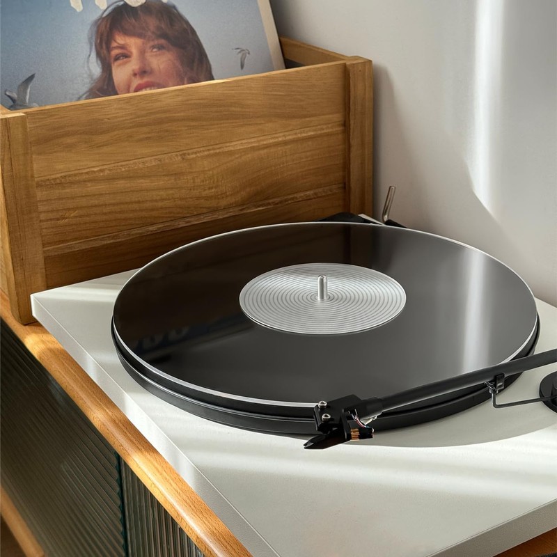 Turntable Mat Acrylic Anti Static Noise Reduction Turntable Slipmat for
