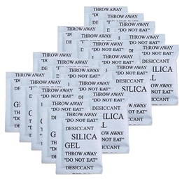 Pack of 20 Food-Grade Silica Gel Silica Gel Sachets Desiccant Moisture Absorber Desiccant Silica Bag Desiccant Bag