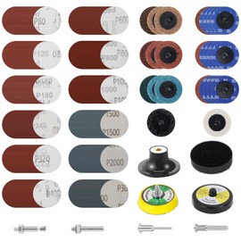 274Pcs 2 inch Die Grinder Sanding Disc Set, Quick Change Disc Surface Conditioning Disc with 1/4 inch Holder for Die Grinder Surface Prep Strip Grind Polish Burr Finish Rust Paint Removal