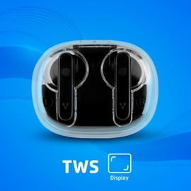 Vorago ESB-401 Audifonos Bluetooth TWS Manos Libres IPX4 con Display 6 Hrs De Uso mas 3 Cargas