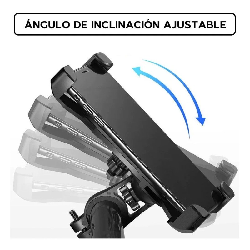 Maíz Soporte Base Moto Bicicleta Porta Celular Gps + Cargador
