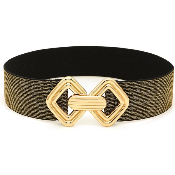 BAOKELAN Wide Elastic Waist Belts for Women Stretchy Skinny Belts