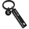 Drive safe keychain for boyfriend 26-letter keychain I need you