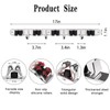 2 Pack Mop and Broom Holder Wall Mount, 5 Racks