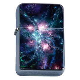 Unbranded Universe Cosmos Em1 Flip Top Oil Lighter Wind Resistant