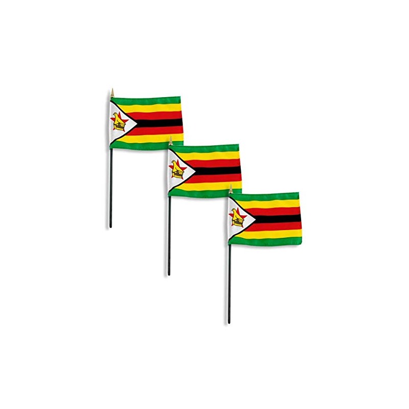 Online Stores Zimbabwe Flag 4 x 6 inch (3 PK)