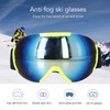Ski Goggles PE Coated Lens Anti Fog Double Layers Adjustable