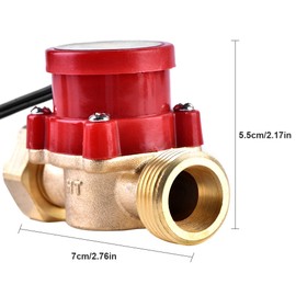 HT-30 AC 0-110V 0.2A G3/4 "-3/4" Thread Water Flow Sensor Switch for Booster Pump