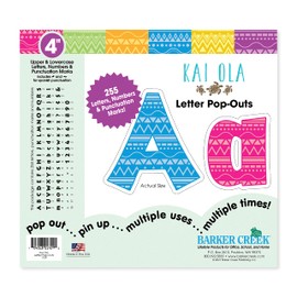 Barker Creek 4" Bohemian Pop-Out Letters (BC1729)