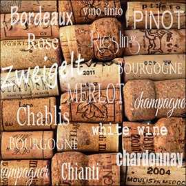 Ambiente Serviettes Lunch 33x 33cm Party Wine Corks