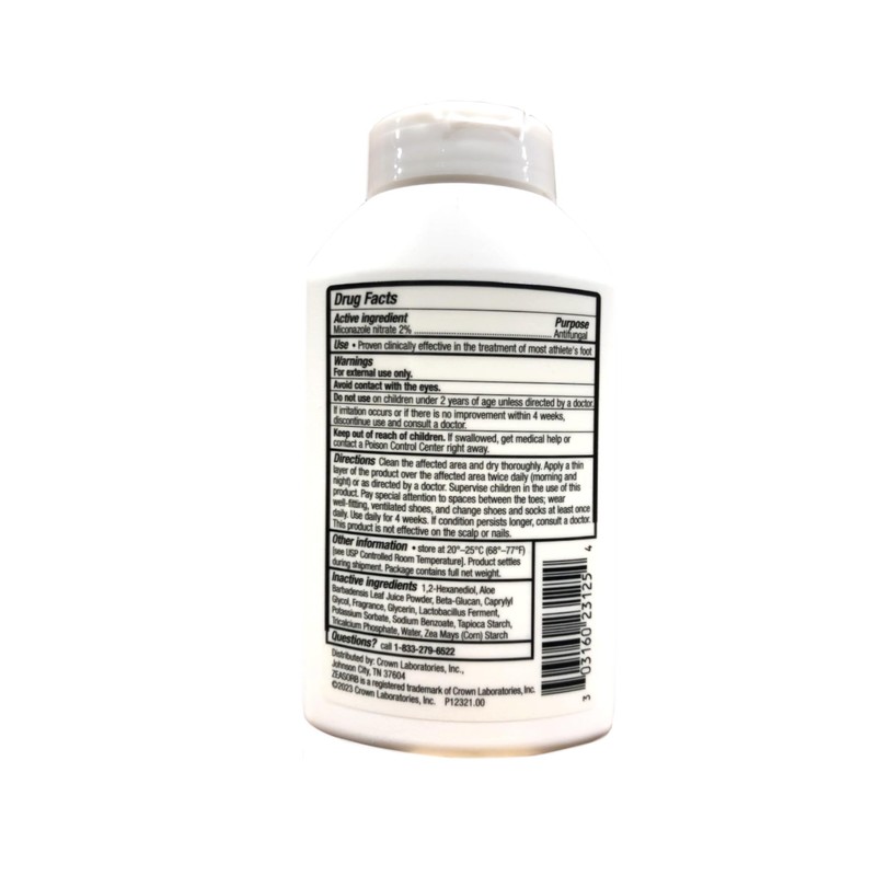 Zeasorb AF Powder with 2% Miconazole Nitrate, 2.5 Ounce (Pack