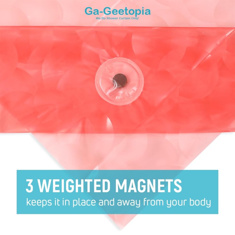 Ga-Geetopia EVA 3D Coral Pearl Water Cube Plastic Shower Curtain