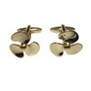 Kiola Designs Gold Toned Nautical Boat Propellor Cufflinks