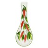 Lashuma Ceramic Spoon Rest Italian Spoon Holder 28 cm Hand-Painted
