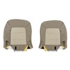 NLQR Driver and Passenger Replacement Bottom Seat Covers Leather Tan