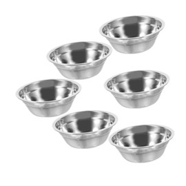 BIUDECO 6pcs Stainless Steel Facial Mask Bowl Stainless Steel Mixing Bowls Mask Mixing Metal Bowl DIY Mask Tool Mask Mixing Supply DIY Mask Holder DIY Face Mask Bowl Metal Mask Bowl Kit