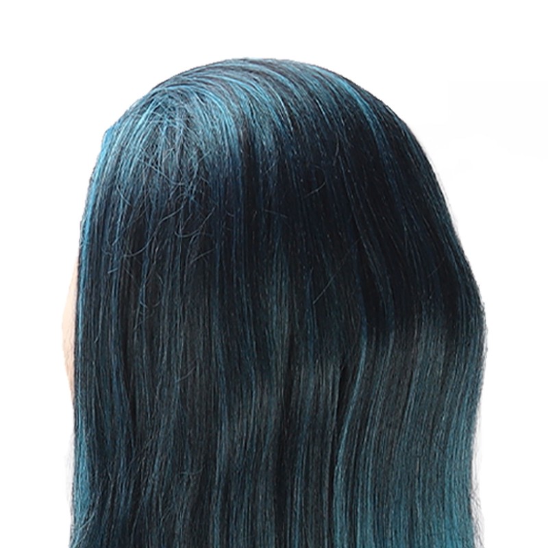 Hair Mannequin Head Colorful Hair Braiding Practice Hairdressing Mannequin Head