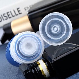 Mrsdry Travel Bottle, 2024 Model Travel Set, Easy to Understand at a Glance, Special Triple Lid Structure, Refill Bottle, Portable, Convenient for Travel, Business Trips, Shampoo Bottle, Storage Pouch