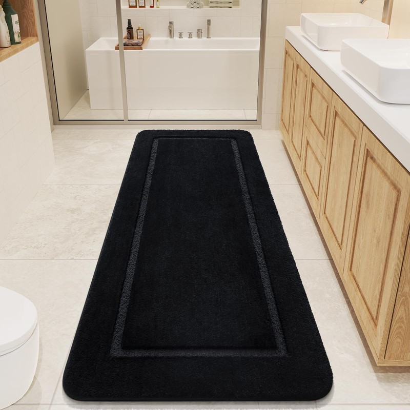 LOCHAS Bathroom Rugs, 24" x 60" Long Bath Rug, Non