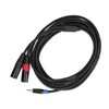 3.5mm Stereo Male to Dual 2 XLR Male Plug Connector
