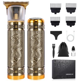 WMZR Men's Hair Clipper Set, T-Shaped Sideburn Trimmers, Electric Shavers, Cordless Hair Clippers and Shaver Sets