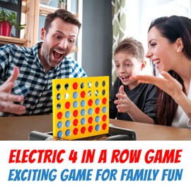 Fast4 4 in A Row Connect 4 to Score Electric Board Game Connect Game | Line Up 4 Classic Table Game