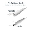Tonton Power Extension Cable 33Ft 10M 5.5mm x 2.1mm DC