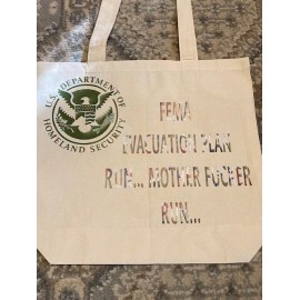 ToteBag WHO NEEDS WRAPPING PAPER? HOMECRAFTED REUSEABLE GROCERY SHOPPING BAG HUMORIOUS