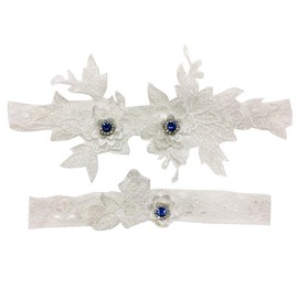 Off White Lace Garter Set for Bride Wedding Garters Party Leg Garters for Women