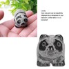 2pcs Panda Statue Obsidian Frosted Cute Mini Ingenious Handcrafted Panda