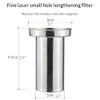 SANQIAHOME 1750 ml Teteras de Acero Inoxidable con Colador o