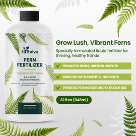 32oz Fern Fertilizer - Makes 64 Gallons of Fertilizer for Ferns, Nutrient-Rich Indoor Plant Food for Greener Growth and Dense, Resilient Fronds with Intricate Texture - Ideal for All Fern Plant Live