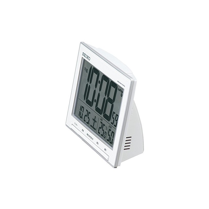 Seiko Clock Alarm Clock Radio Digital Calendar Temperature Humidity Display