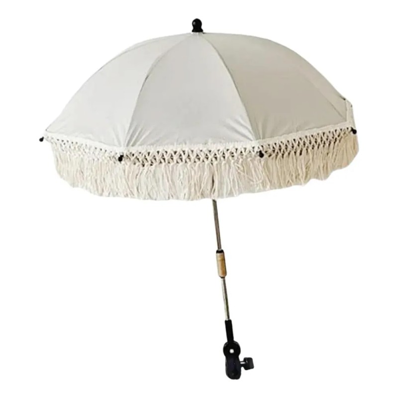 Sombrilla Plegable Portátil Con Abrazadera Para Cochecito,