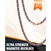 Jecanori 99.9% Pure Copper Magnetic Necklace for Women Men -