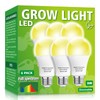 mfxmf 6 Pack LED Grow Light Bulb A19 Bulb, Full
