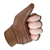 Globaleather Classic Fingerless Wheelchair Gloves - Brown (X Large) -