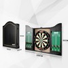 ONE80 All-in-One Dartgame Center with Self-Healing Sisal/Double-Sided Dartboard & Multifunctional
