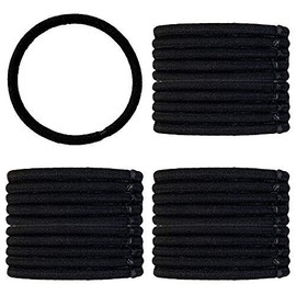 Craft Shop CLAN Hear Rubber Ring Rubber Inner Diameter 2.0 inches (5 cm) Thickness 0.2 inch (4 mm) Black 30 Piece Set
