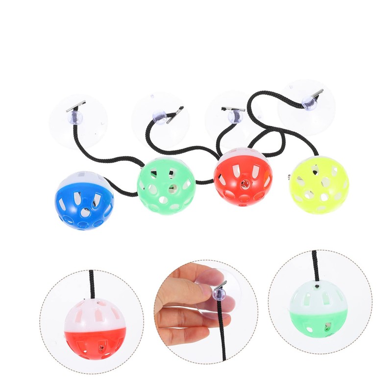 COLLBATH Interactive Lizard Toys Bell Balls for Reptiles Bearded Dragon