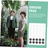 Levemolo 25 Sets U Shaped Ground Stakes with Gaskets for
