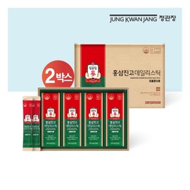 Jeonggwanjang 2 Boxes Hongsam Jingo Daily Stick (1 Box: 10g x 20 Packets) / 정관장 2박스 홍삼진고 데일리스틱 (1박스 : 10g x 20포)
