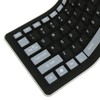 Serounder Silicone Keyboard, Foldable Silicone Keyboard Soft Rollup Keyboard for