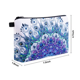 Venzina® Cosmetic Bag for Women Travel Makeup Organizer Pouch Polyester Printed Toiletry Bag Cosmetic Storage Bag Zipper Pencil Pouch for Girls, Sloth 0172, Sloth 0172
