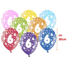 Pack of 10 Colourful Balloons Metallic 30 cm Decoration for Children's Birthday Party Happy Birthday Decoration