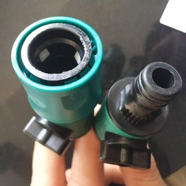 Wmaple Valve Quick Nipple Hose Connector Garden Watering Connector Agricultural Agricultural Irrigation Plastic Shut Off Valve Pipe Adapter